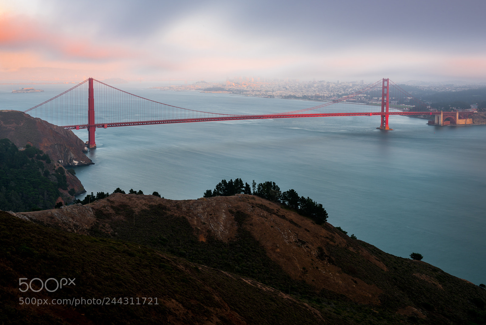 Nikon D810 sample photo. Golden gate sunset photography