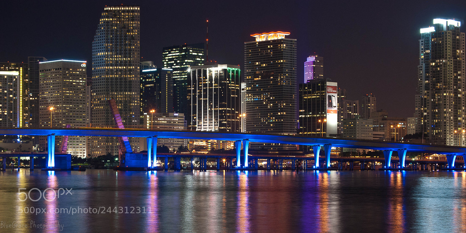 Nikon D80 sample photo. Miami after dark photography