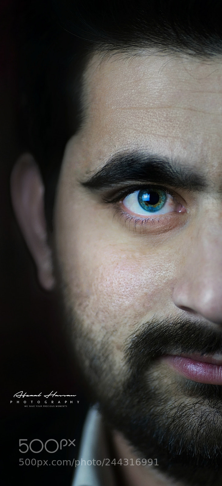 Sony SLT-A99V sample photo. Half face photography