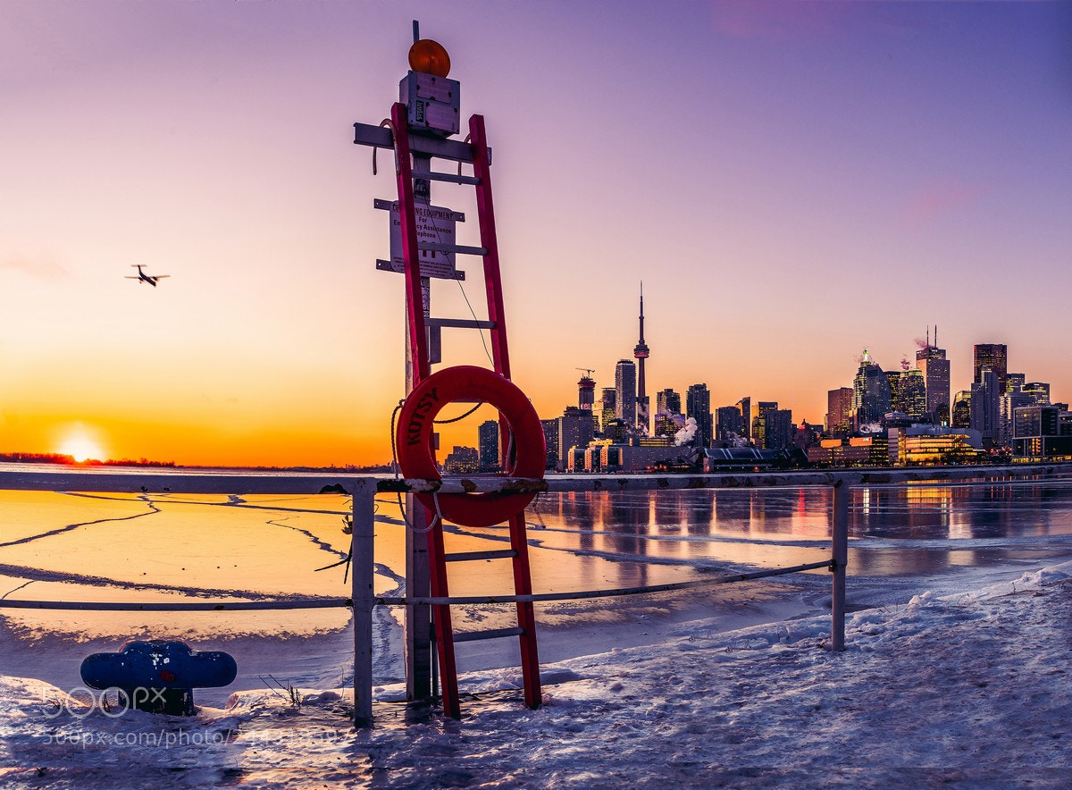 Nikon D850 sample photo. Frigid sunset photography