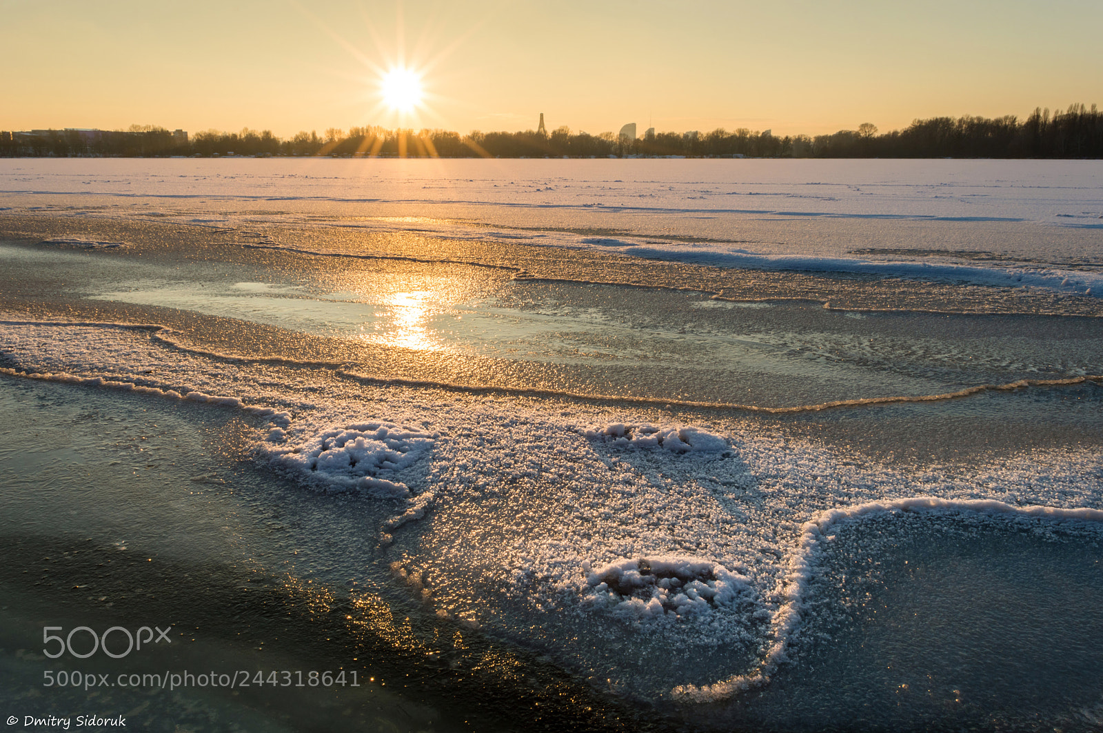 Nikon D3200 sample photo. Winter sunset photography