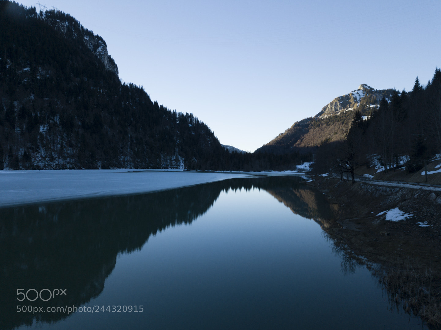 DJI FC220 sample photo. Lac du vallon photography