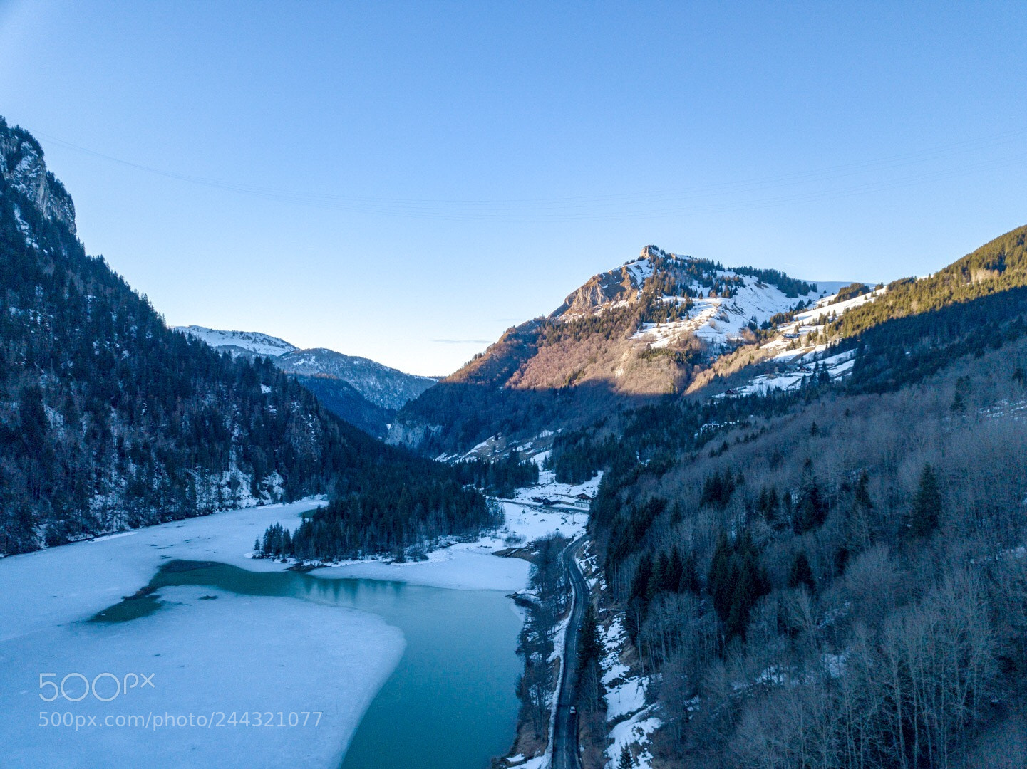 DJI FC220 sample photo. Lac du vallon de photography