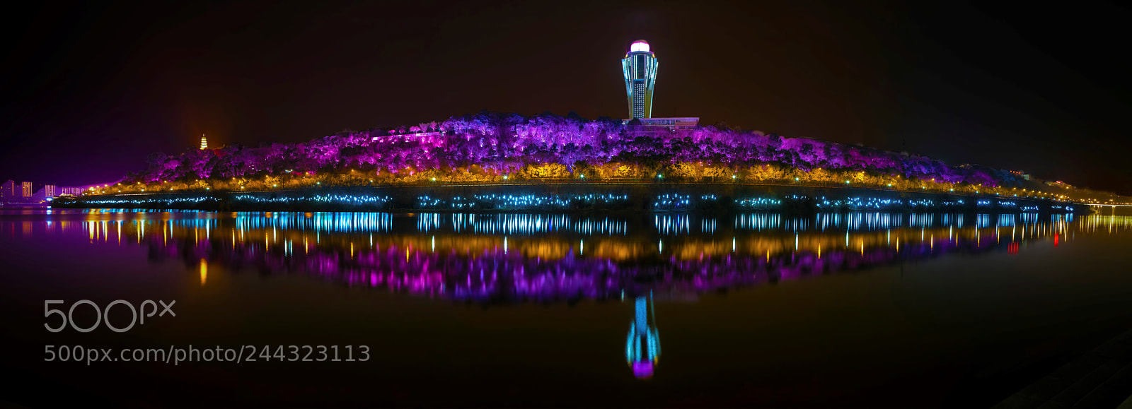 Canon EOS 7D Mark II sample photo. Purple night photography