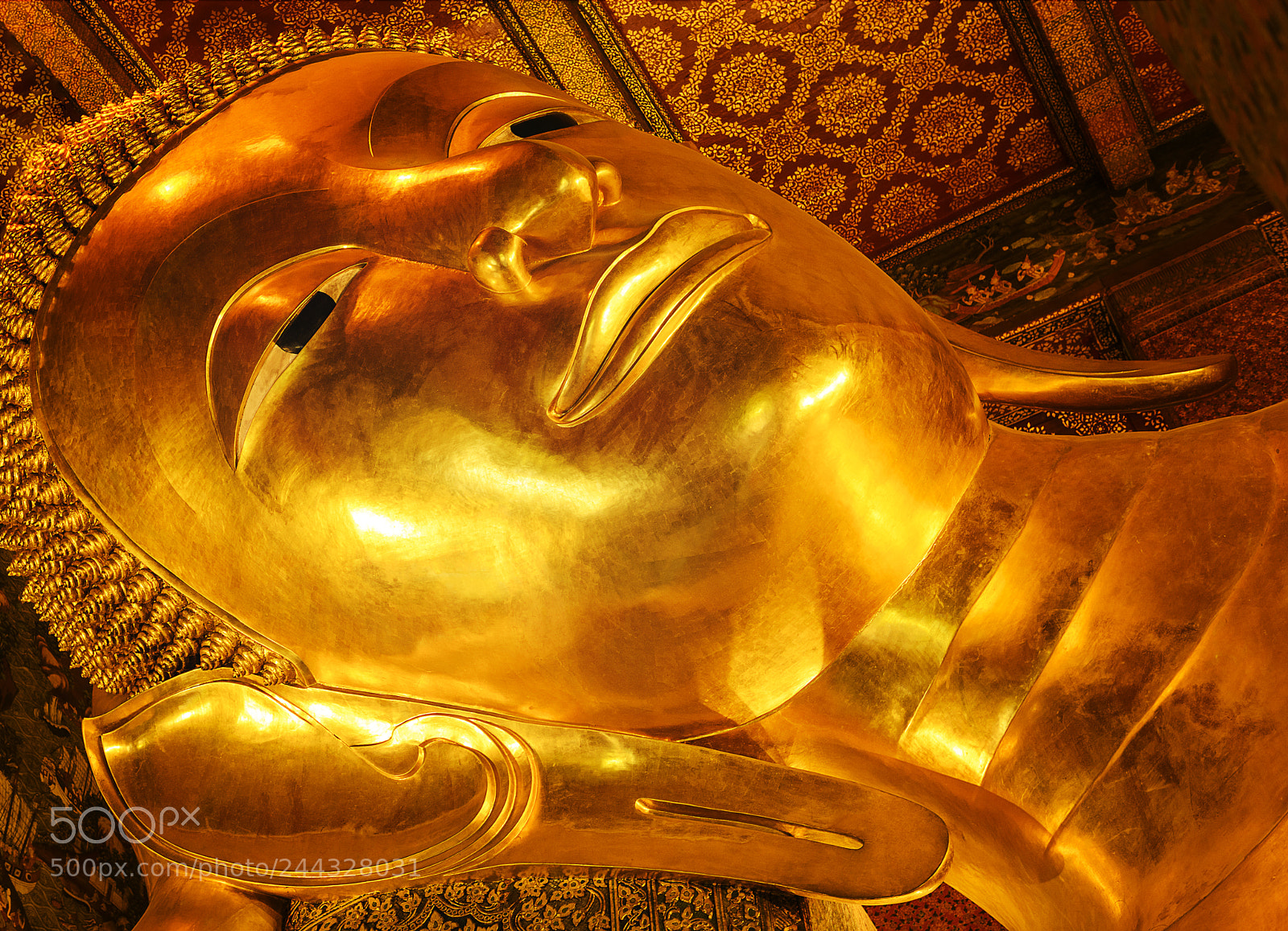 Nikon D850 sample photo. Reclining buddha,and thai art photography
