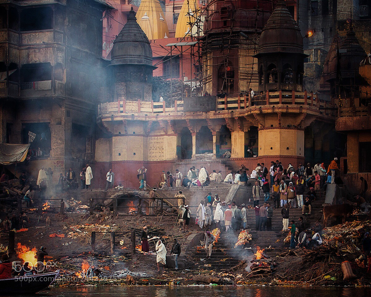 Nikon D800 sample photo. Burning ghats~varanasi photography