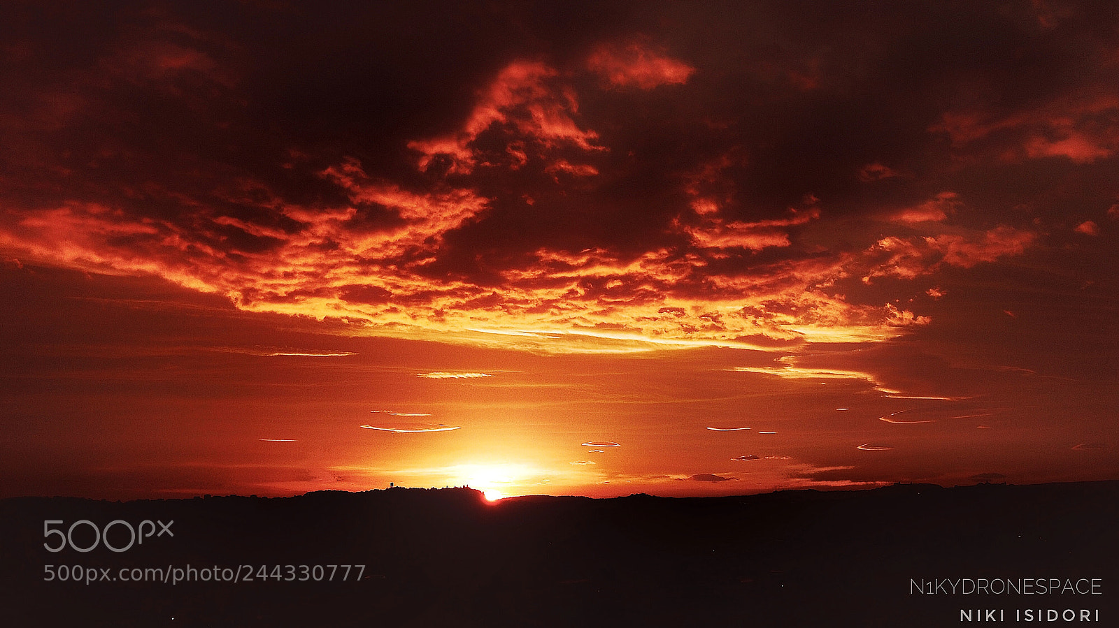 DJI FC220 sample photo. Red sunrise photography