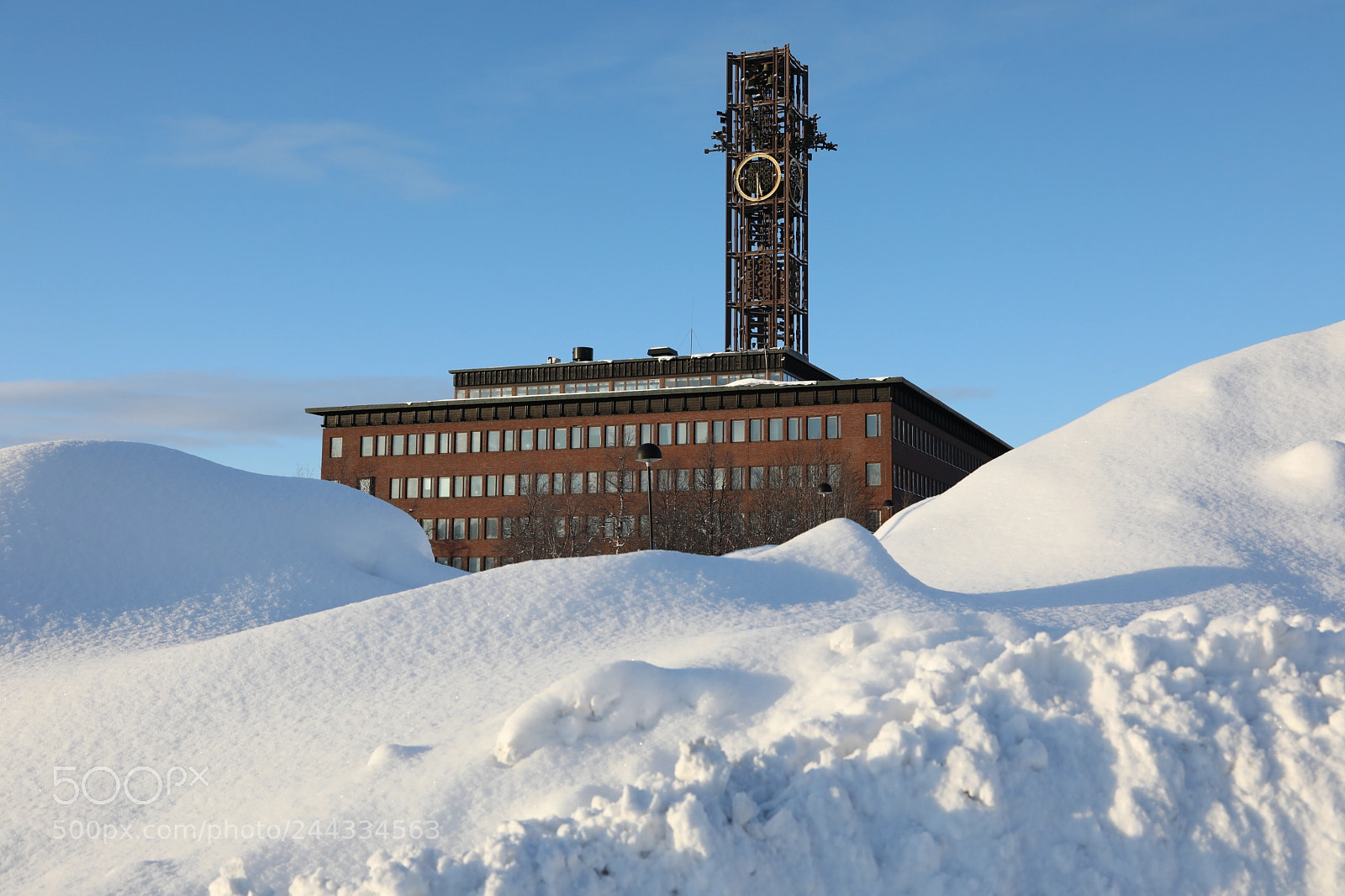 Canon EF 24-105mm F4L IS USM sample photo. City hall in kiruna photography