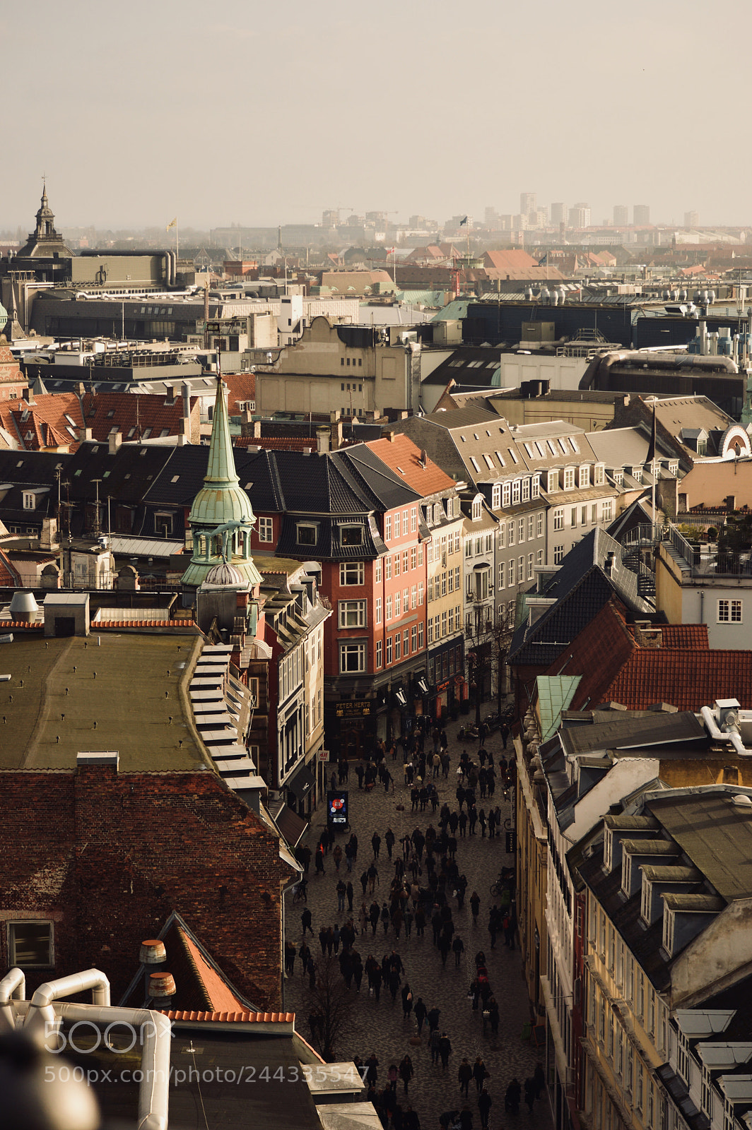 Nikon D3200 sample photo. Copenhagen view from rundertaarn photography
