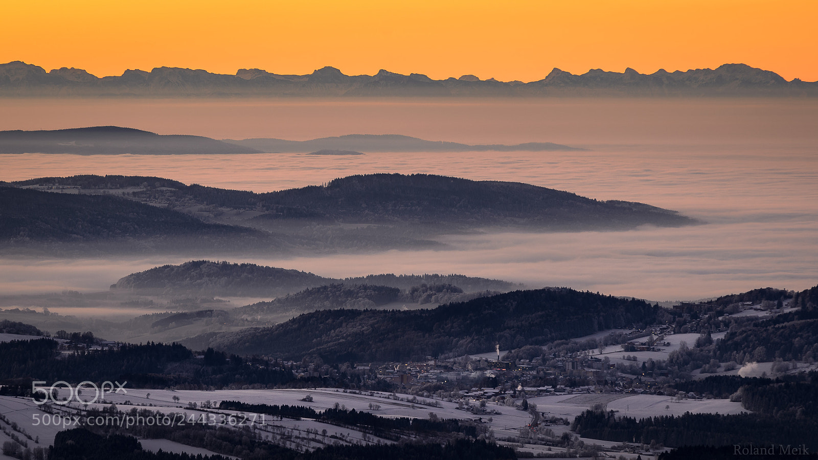 Nikon D5100 sample photo. Wintermorning pano photography