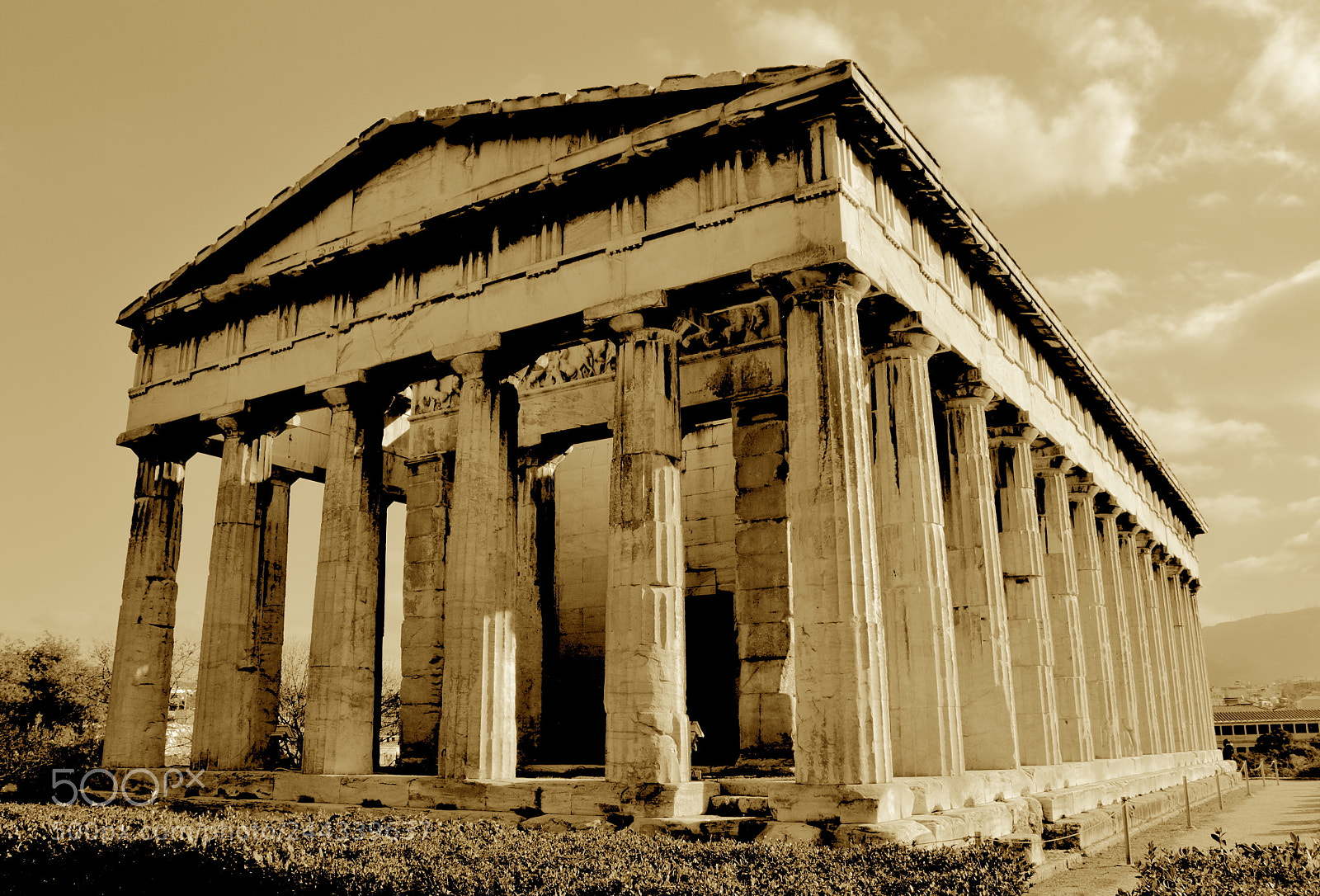 Nikon D3100 sample photo. Temple of hephaestus long photography