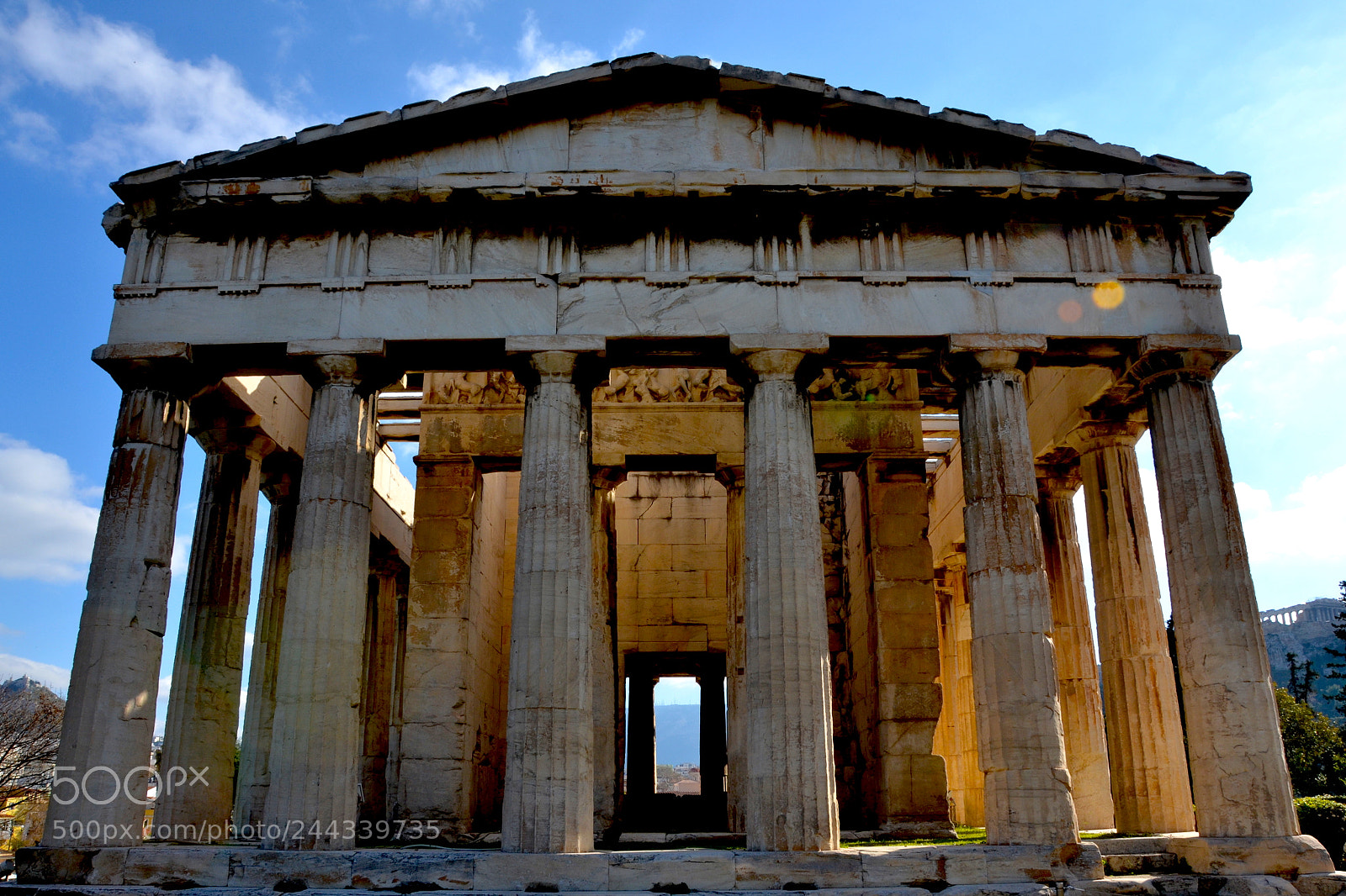 Nikon D3100 sample photo. Temple of hephaestus end photography
