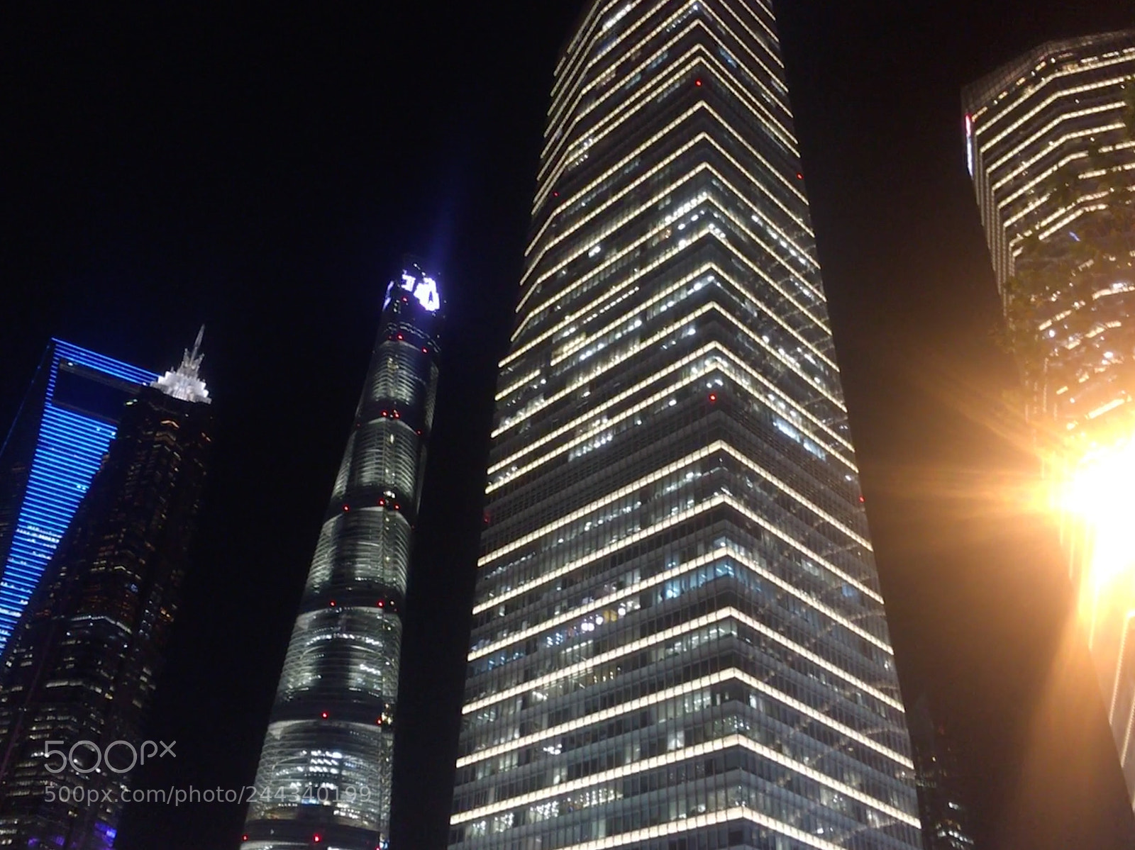 Apple iPhone 6s sample photo. Night of shanghai photography