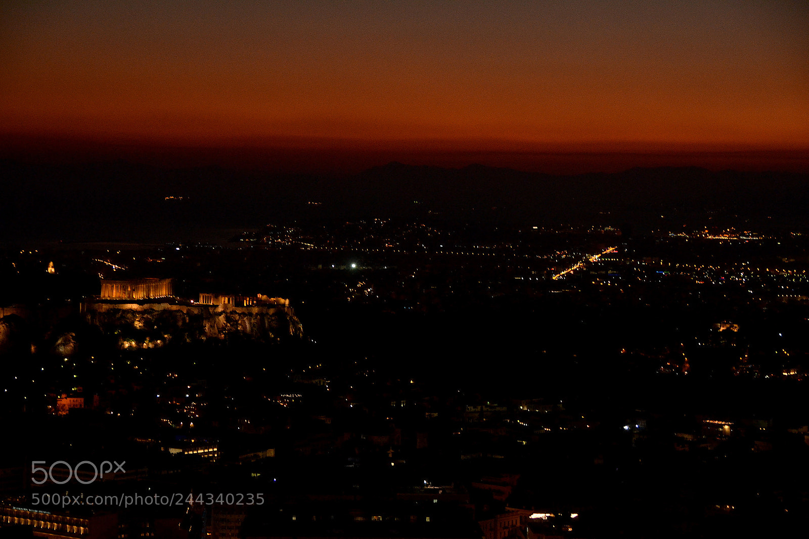 Nikon D3100 sample photo. Athens sundown photography