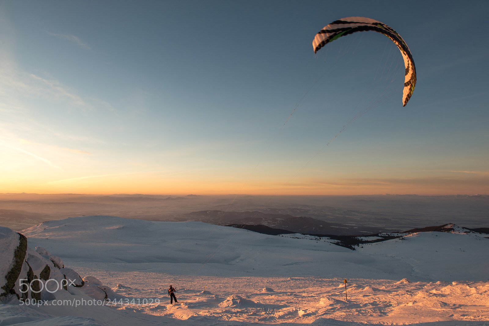 Nikon D800 sample photo. Para-ski photography