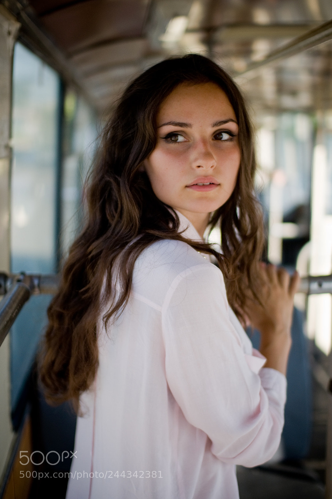 Nikon D90 sample photo. At the bus photography