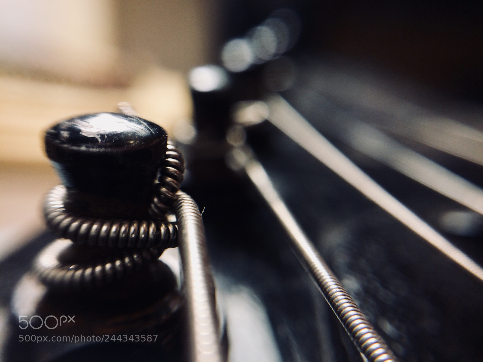 Apple iPhone 5s sample photo. Electric guitar strings photography
