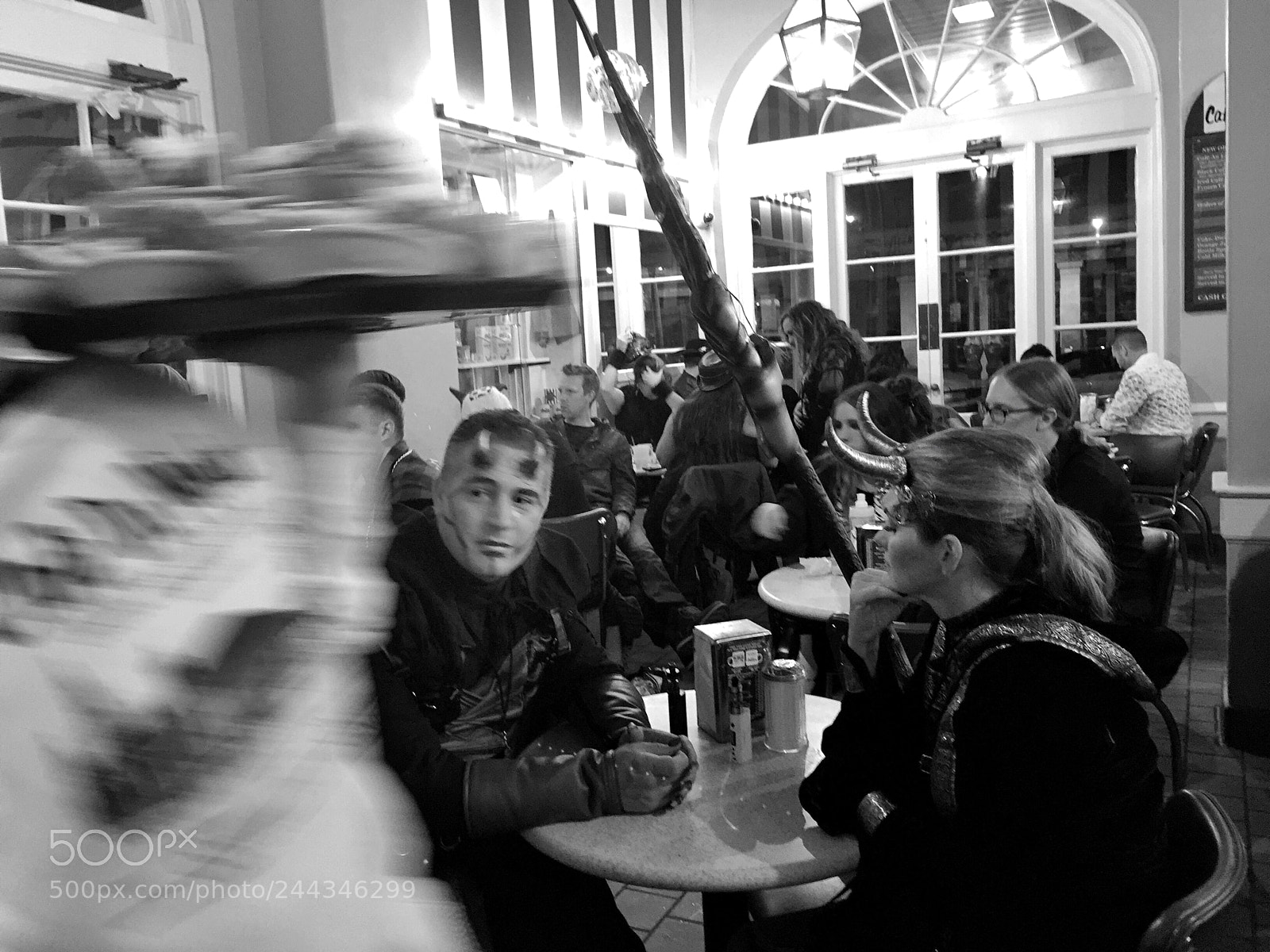 Apple iPhone 6 Plus sample photo. Halloween late night beignet photography