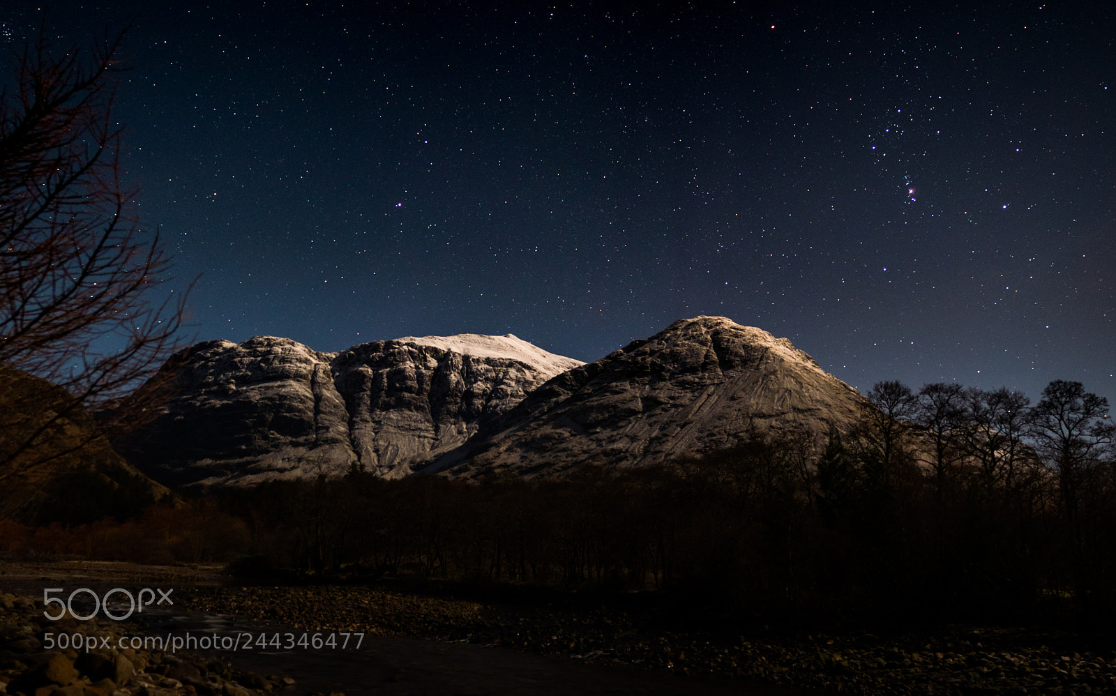 Panasonic Lumix DMC-GX85 (Lumix DMC-GX80 / Lumix DMC-GX7 Mark II) sample photo. Moonlit peaks photography