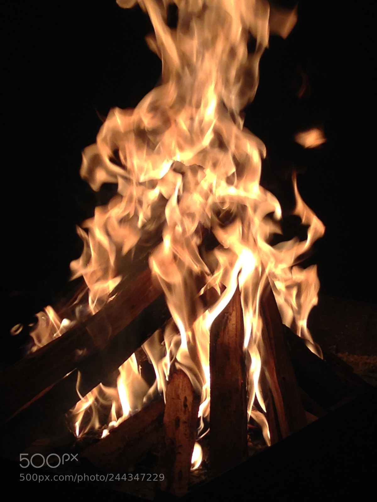 Apple iPhone 5 sample photo. The fire inside the photography