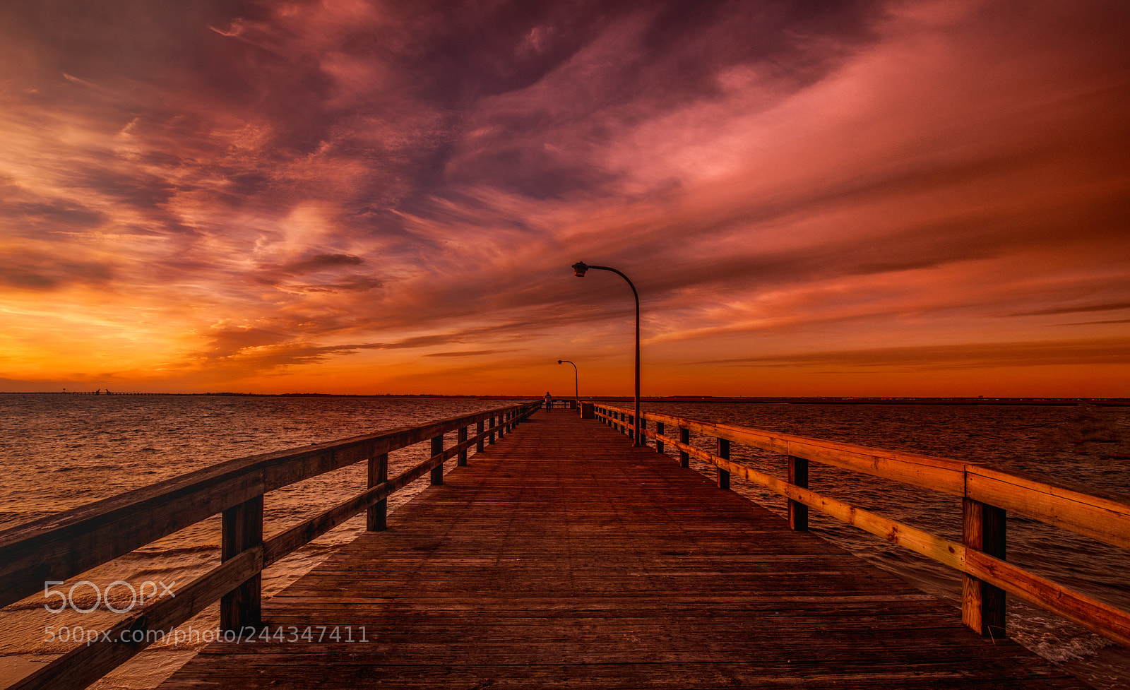 Nikon D850 sample photo. Sunset on the pier photography