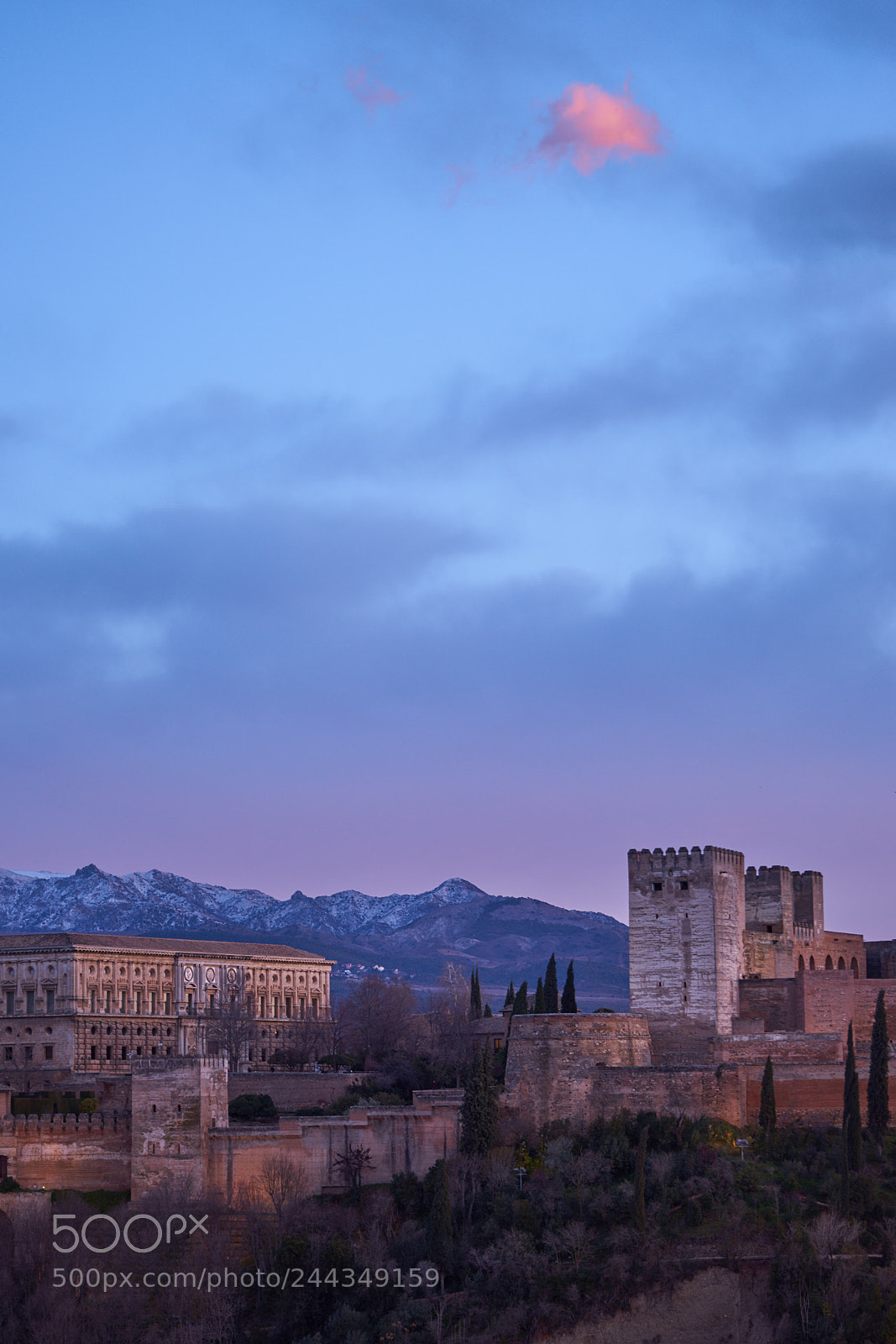Sony a7R sample photo. Alhambra sunset photography
