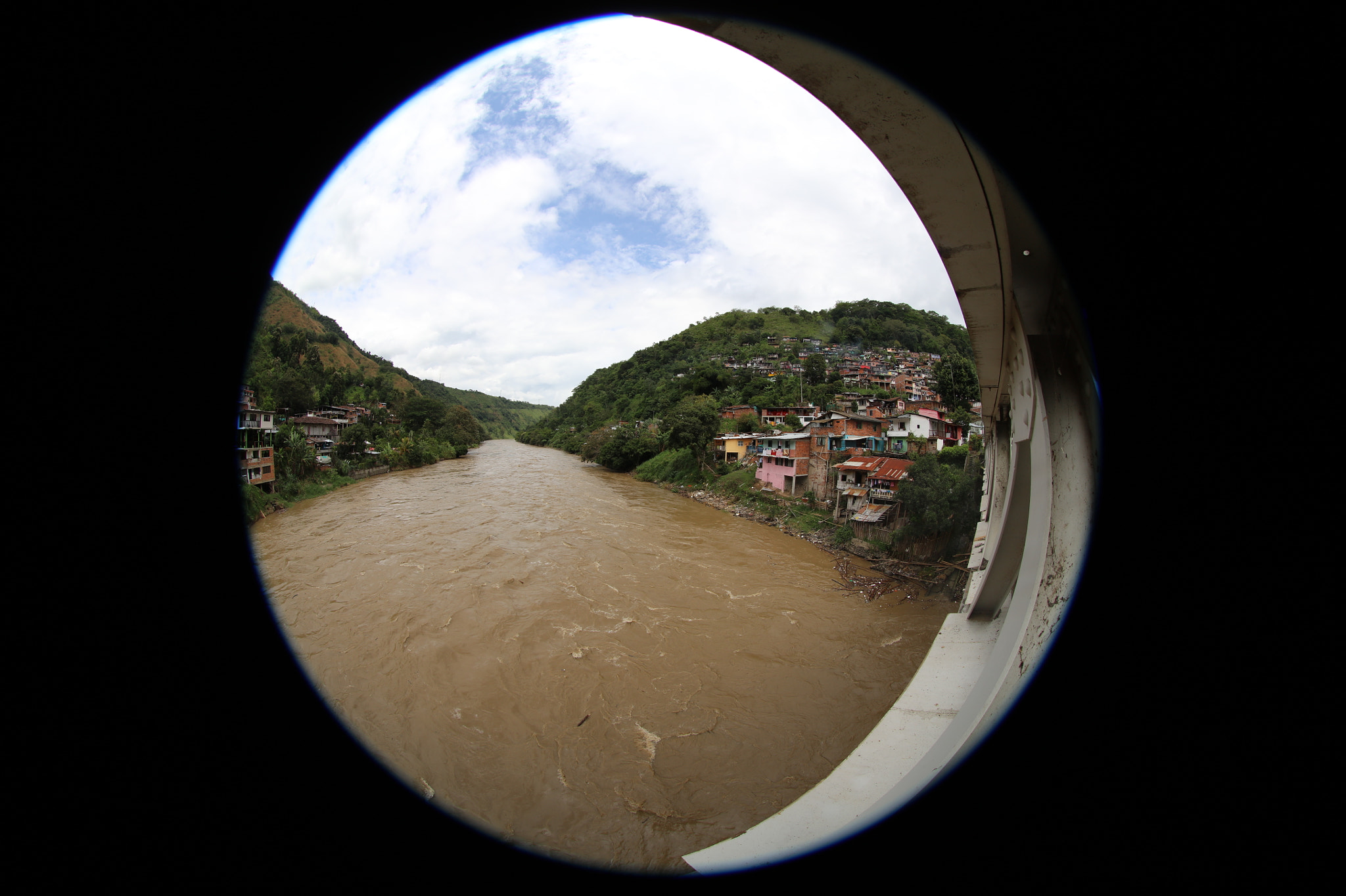 Canon EF 8-15mm F4L Fisheye USM sample photo. Río cauca, corre entre la cordillera central y oriental en colombia, a la altura de arauca caldas. photography