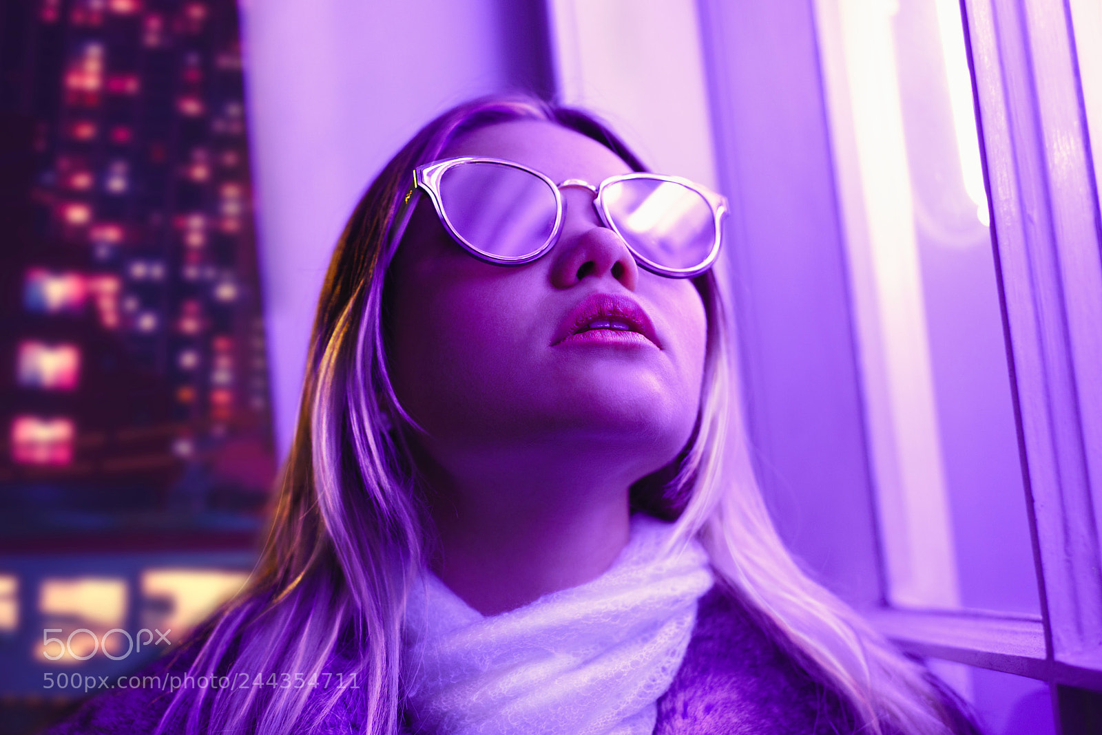 Nikon D600 sample photo. Neons and reflections photography