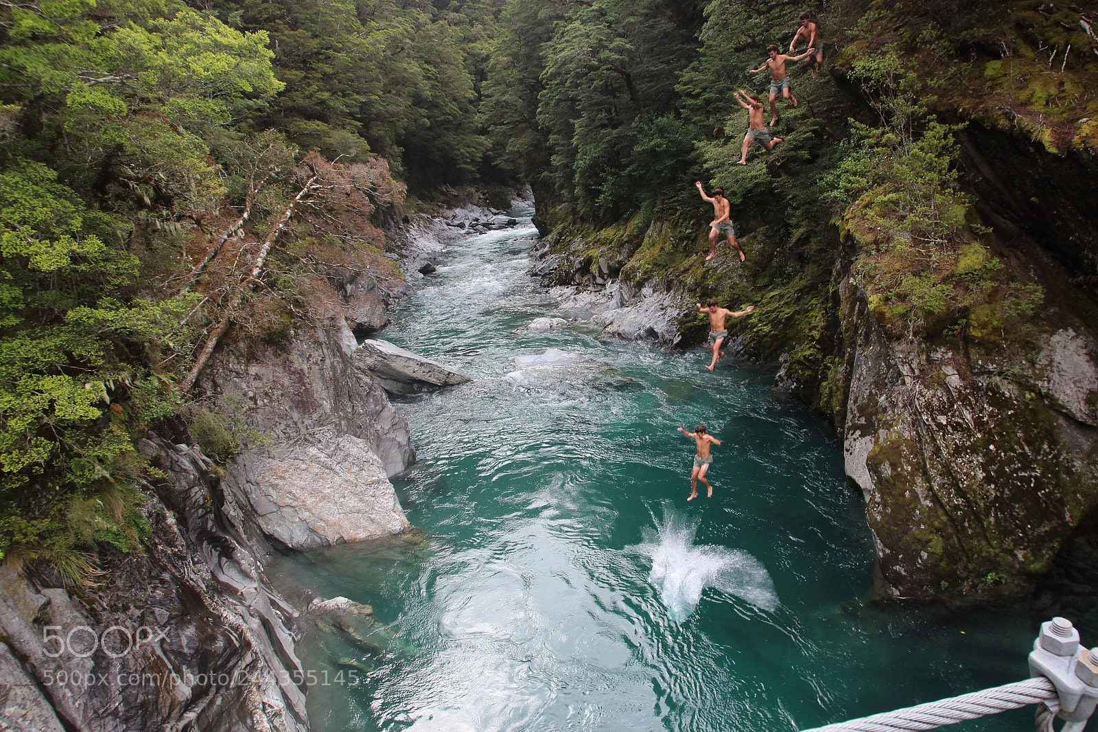 Canon EOS 650D (EOS Rebel T4i / EOS Kiss X6i) sample photo. Composite cliff jump into photography