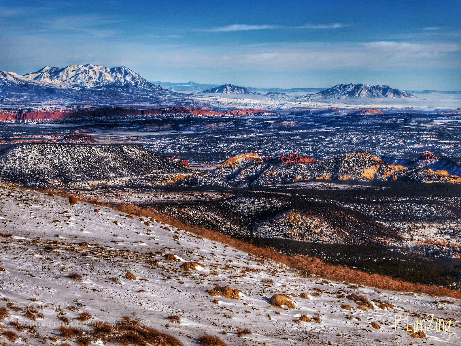 Olympus E-3 sample photo. Escalante in new snow... photography