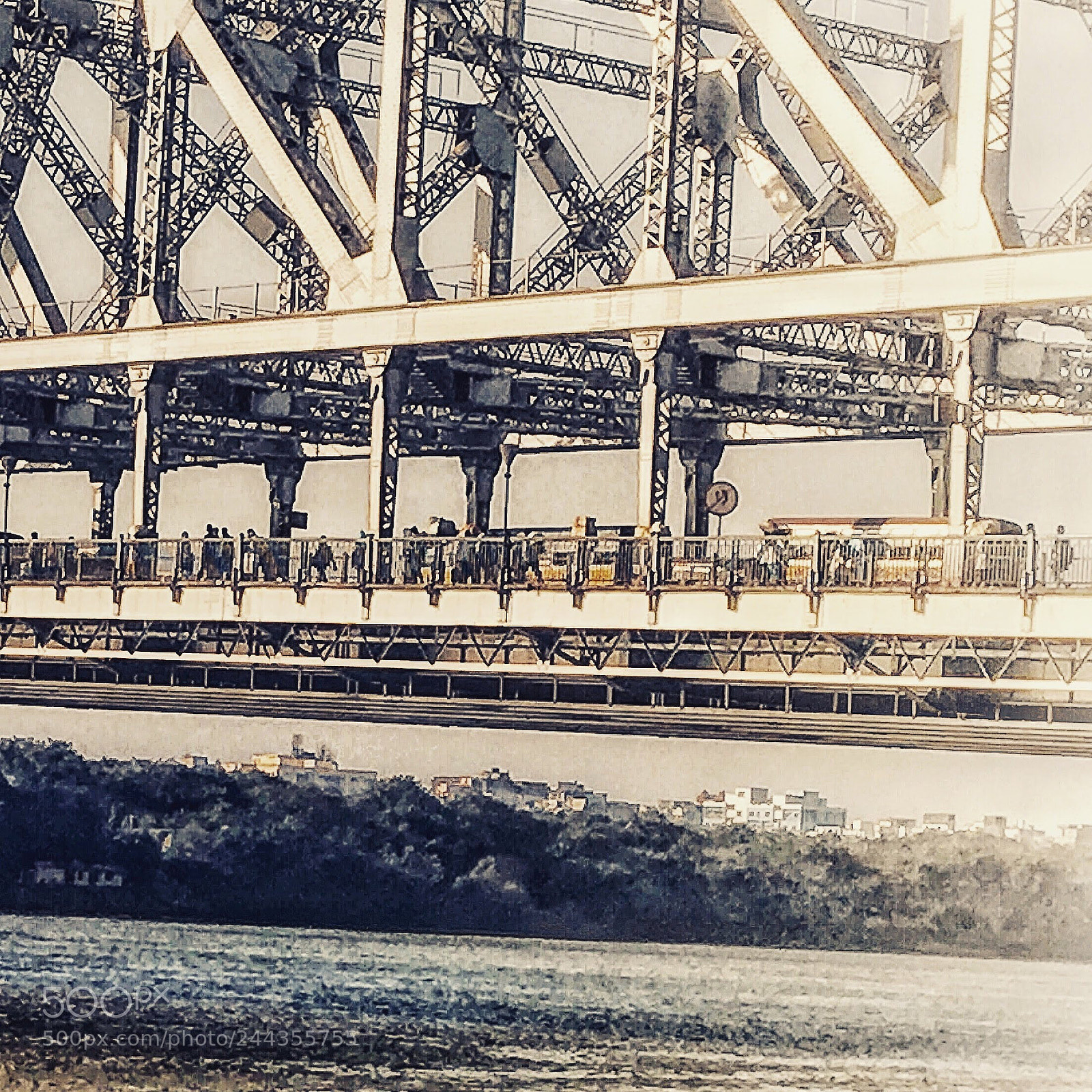 Apple iPhone 6s sample photo. Bridge across the hooghly photography