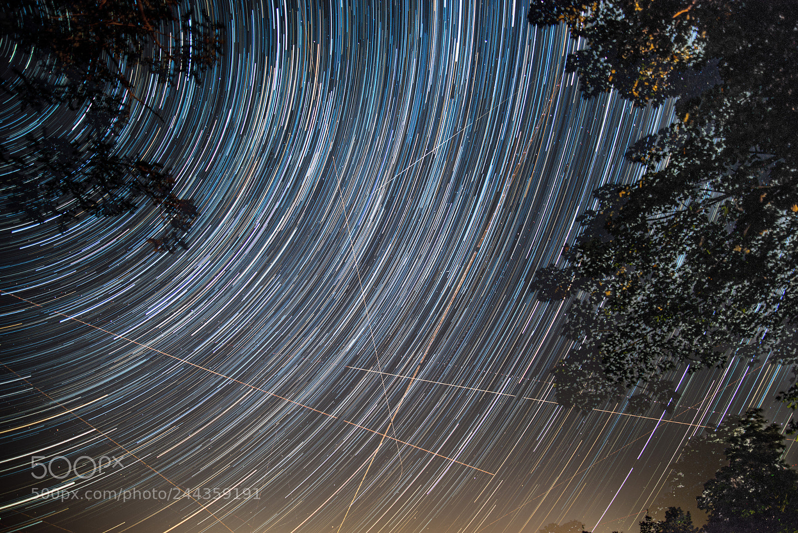 Nikon D800 sample photo. Star trails stack photography