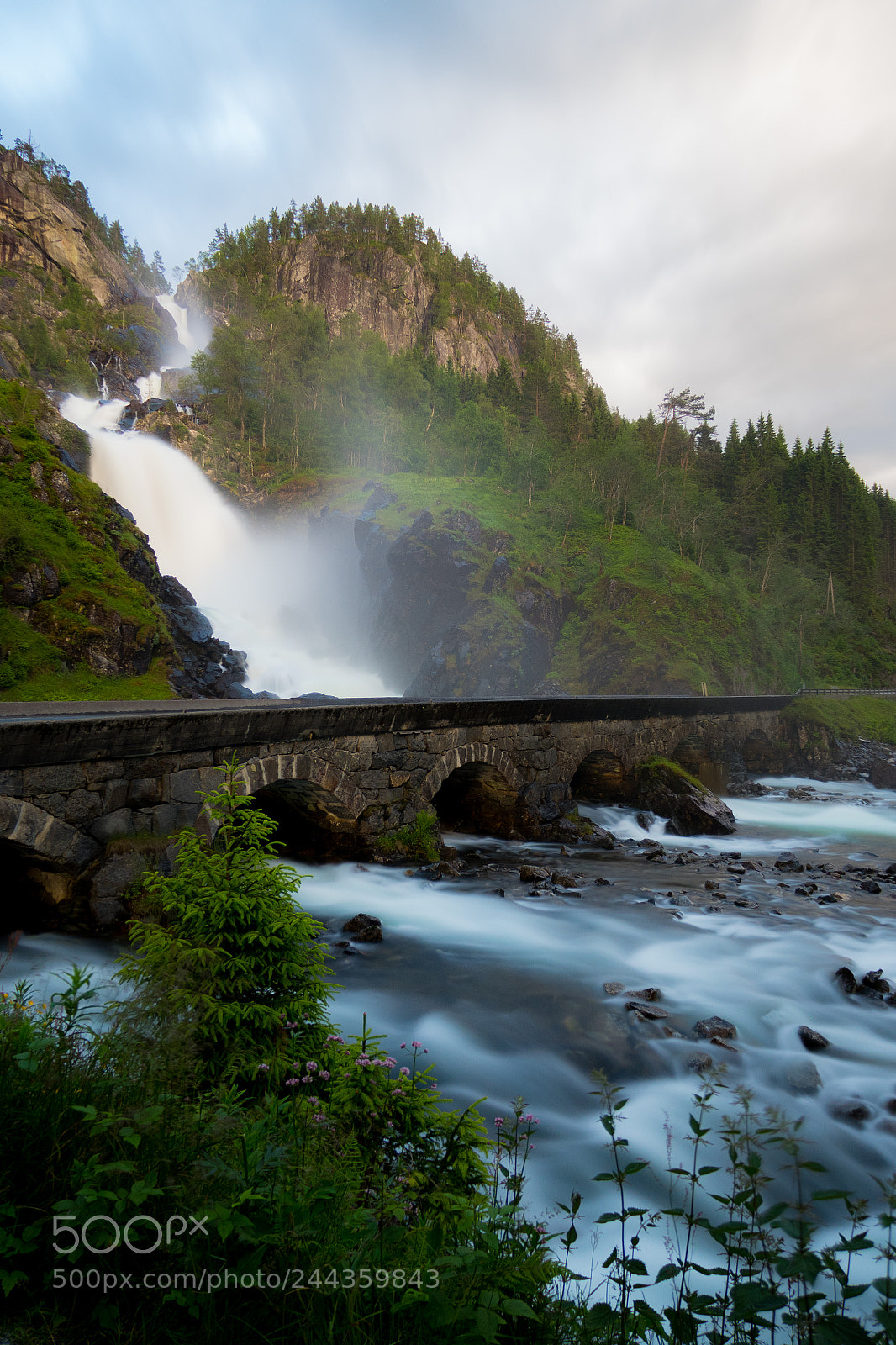 Canon PowerShot G3 X sample photo. Latefossen waterfall, norway. photography