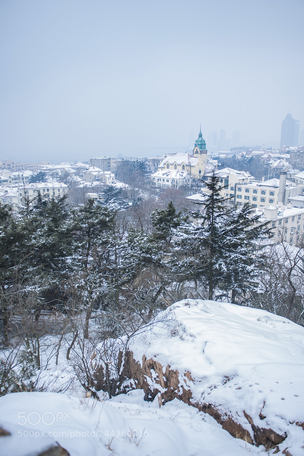 Nikon D800 sample photo. 青岛雪景 photography