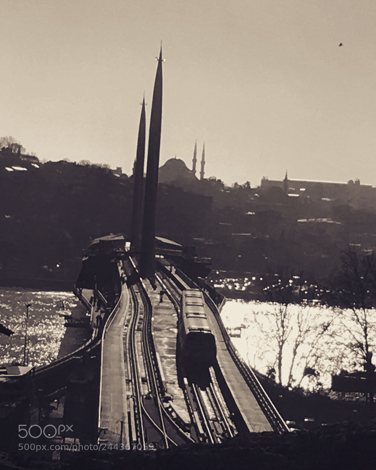 Apple iPhone 6s sample photo. Railway from bosphorus photography