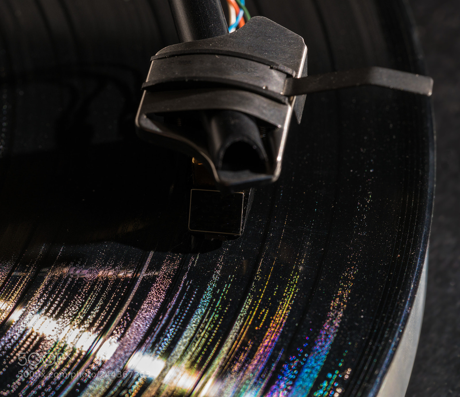 Sony a7R II sample photo. Rainbow reflections in grooves photography