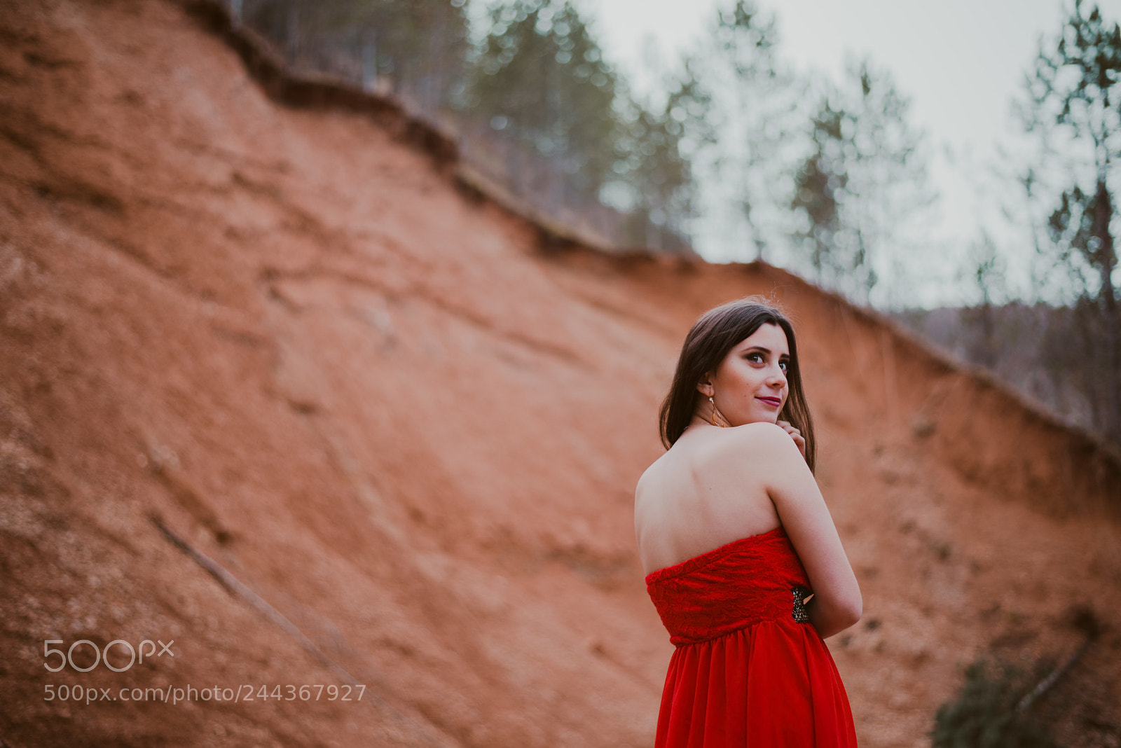 Nikon D610 sample photo. Red dress photography