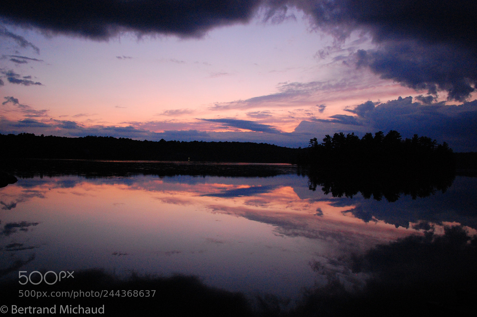 Nikon D40 sample photo. Purple sunset at bon photography