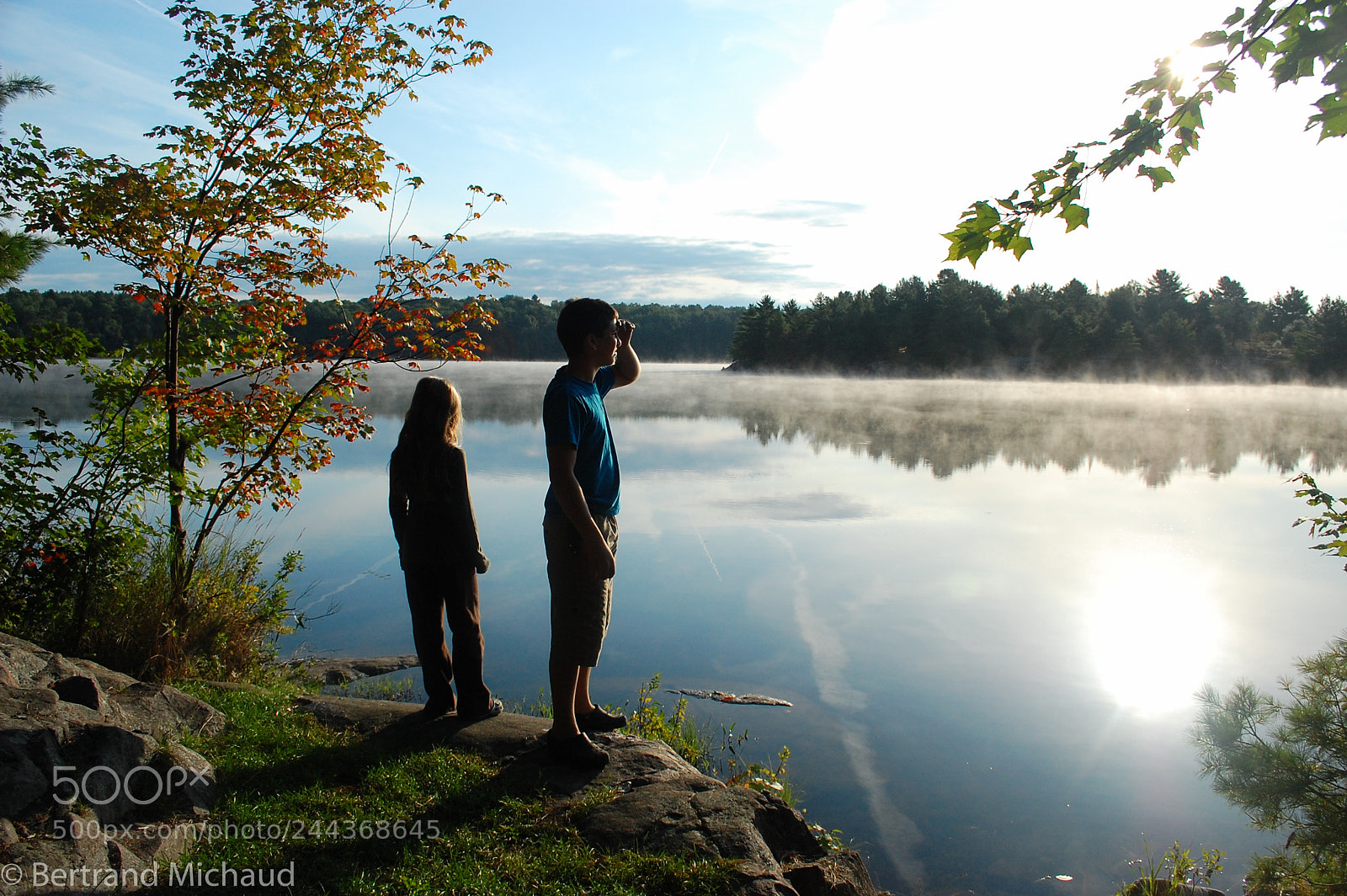 Nikon D40 sample photo. Sunrise at bon echo photography