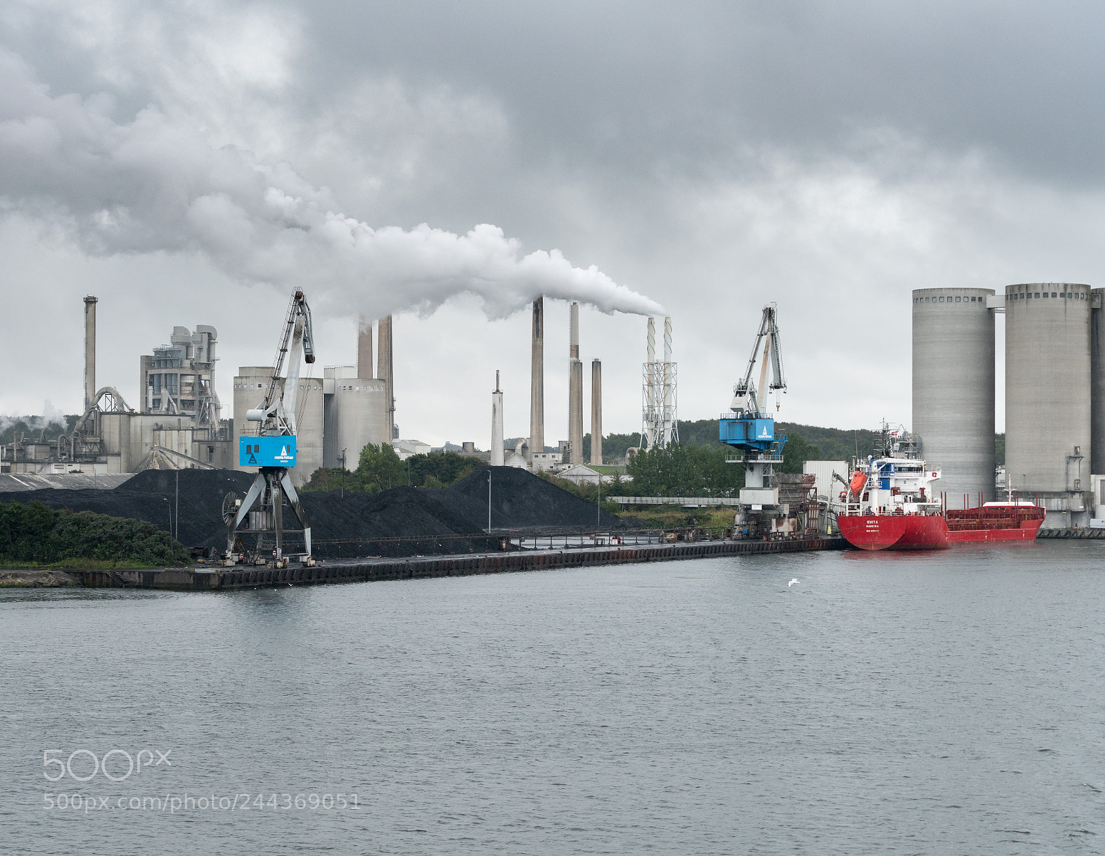 Sony a7R II sample photo. Aalborg portland cement factory photography