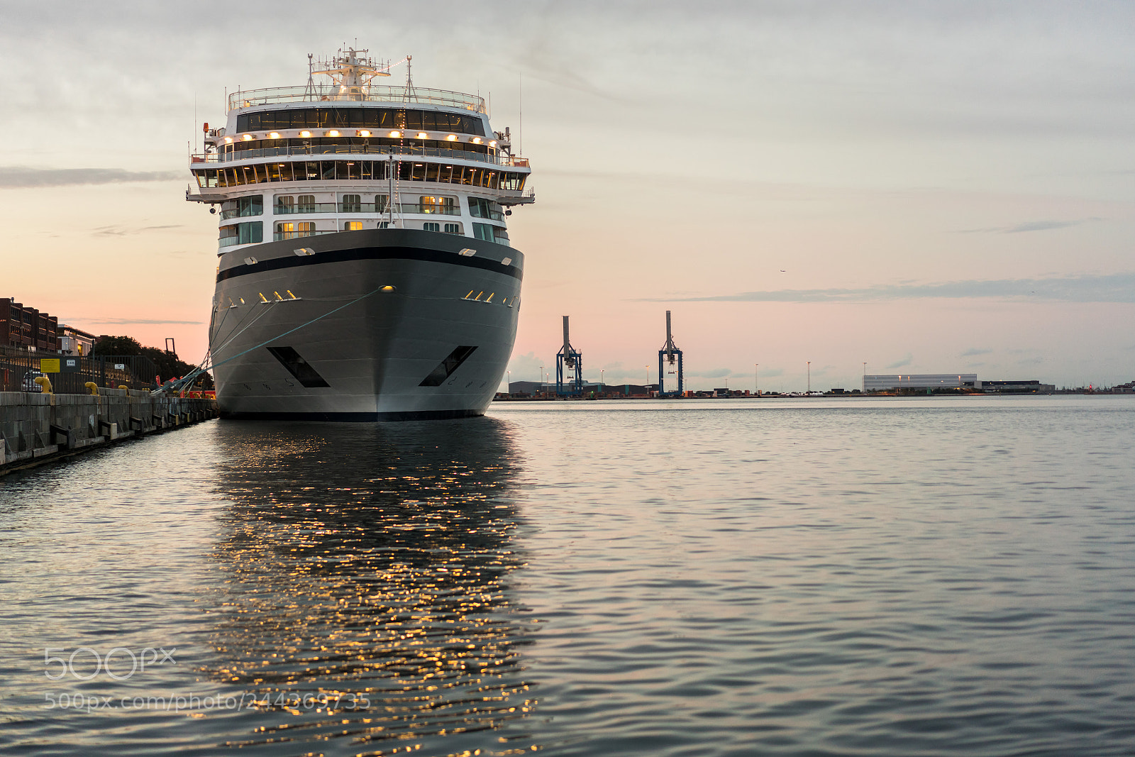 Sony a7R II sample photo. Prow of cruise ship photography