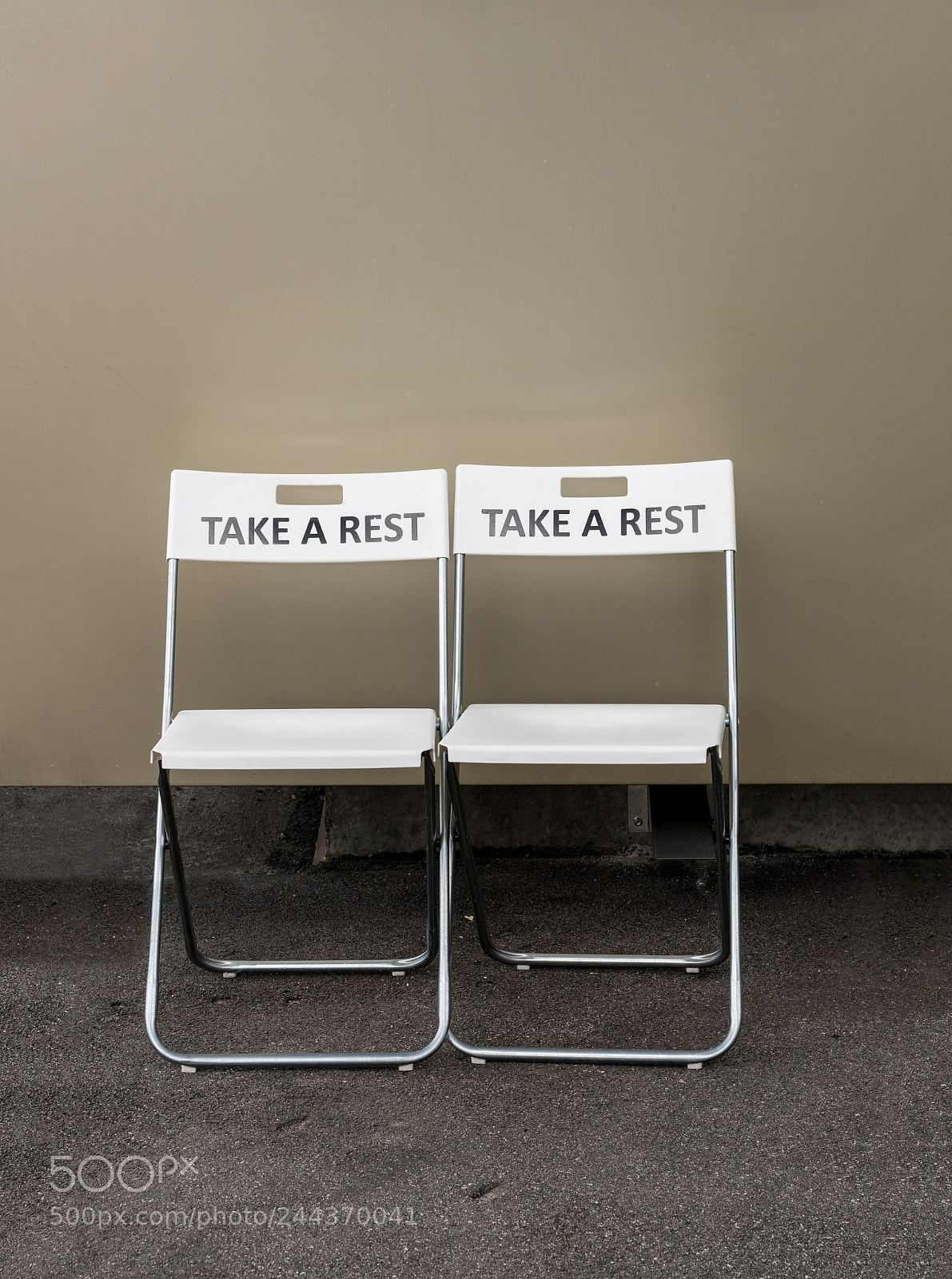 Sony a7R II sample photo. Two plastic folding chairs photography