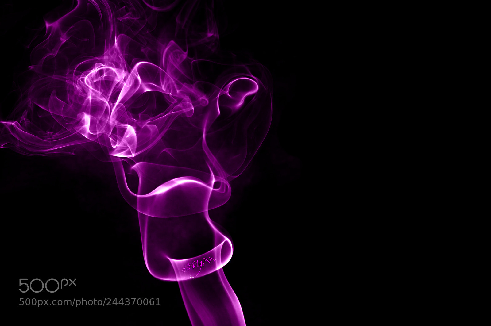 Nikon D300 sample photo. Purple mask of smoke photography