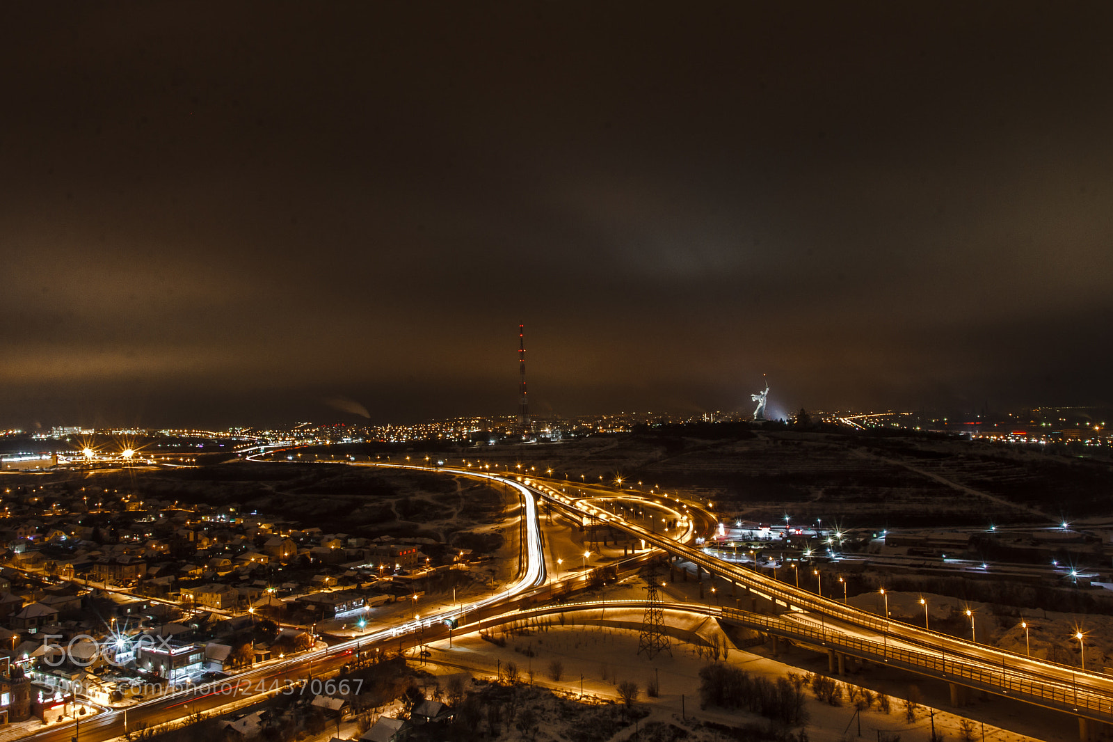 Canon EOS 60D sample photo. Night road photography