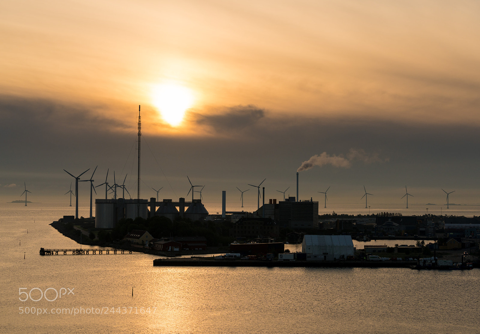 Sony a7R II sample photo. Wind turbines at entrance photography