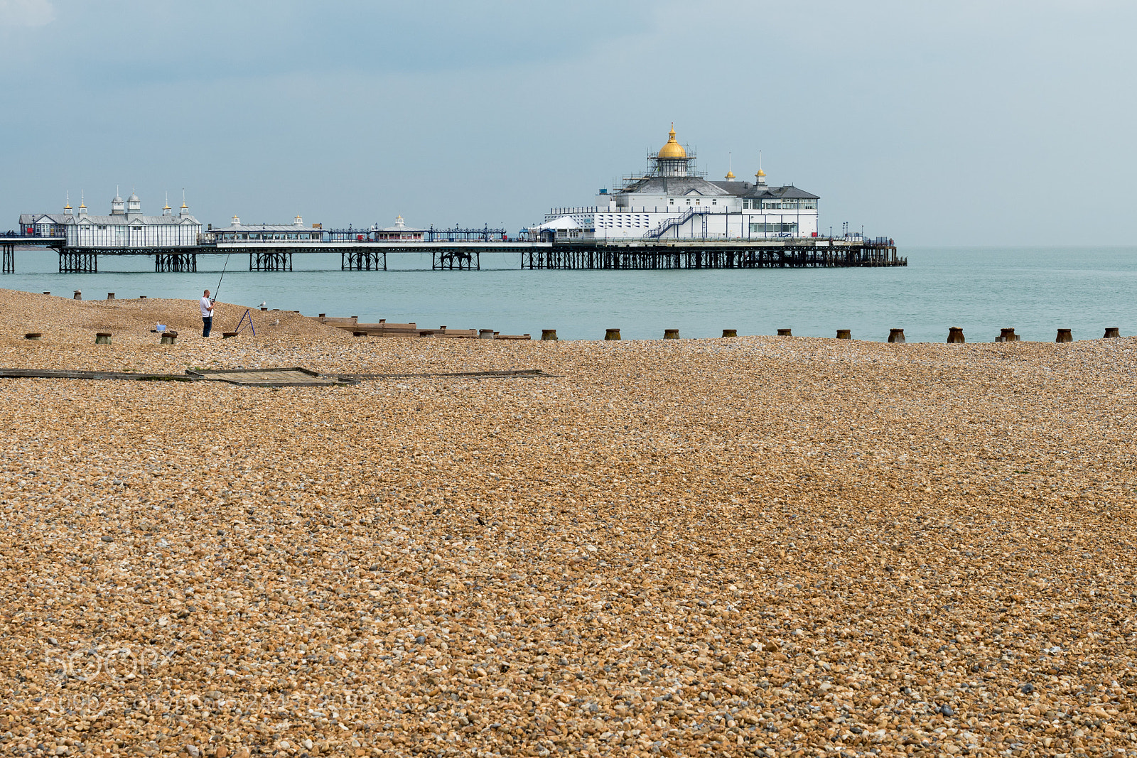 Sony a7R II sample photo. The pier under repair photography