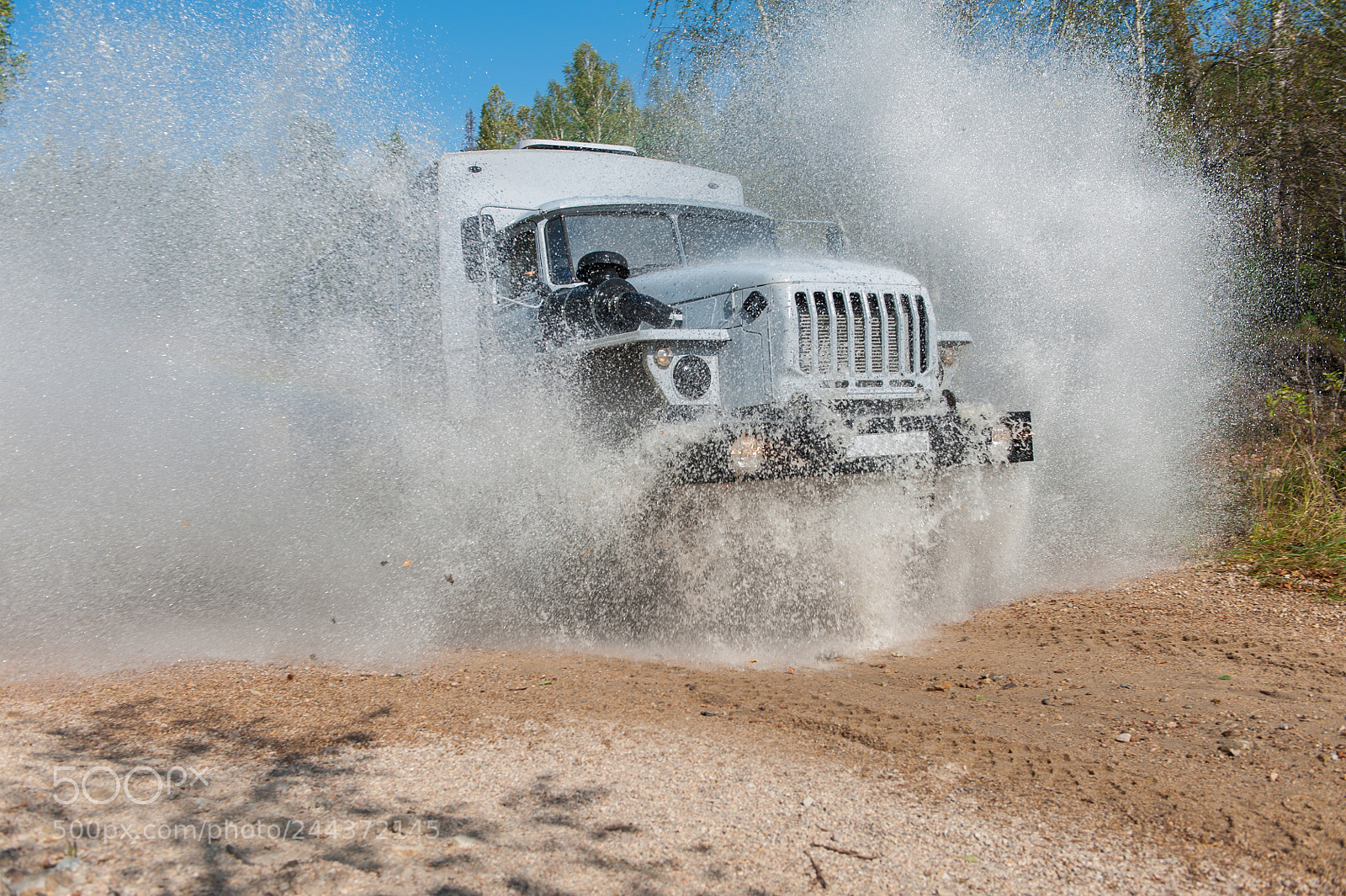 Nikon D700 sample photo. Truck passes through a photography