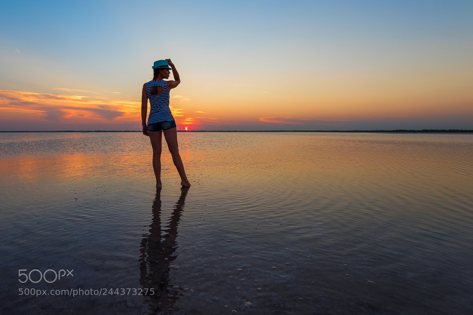 Nikon D810 sample photo. Beauty sunset on salty photography
