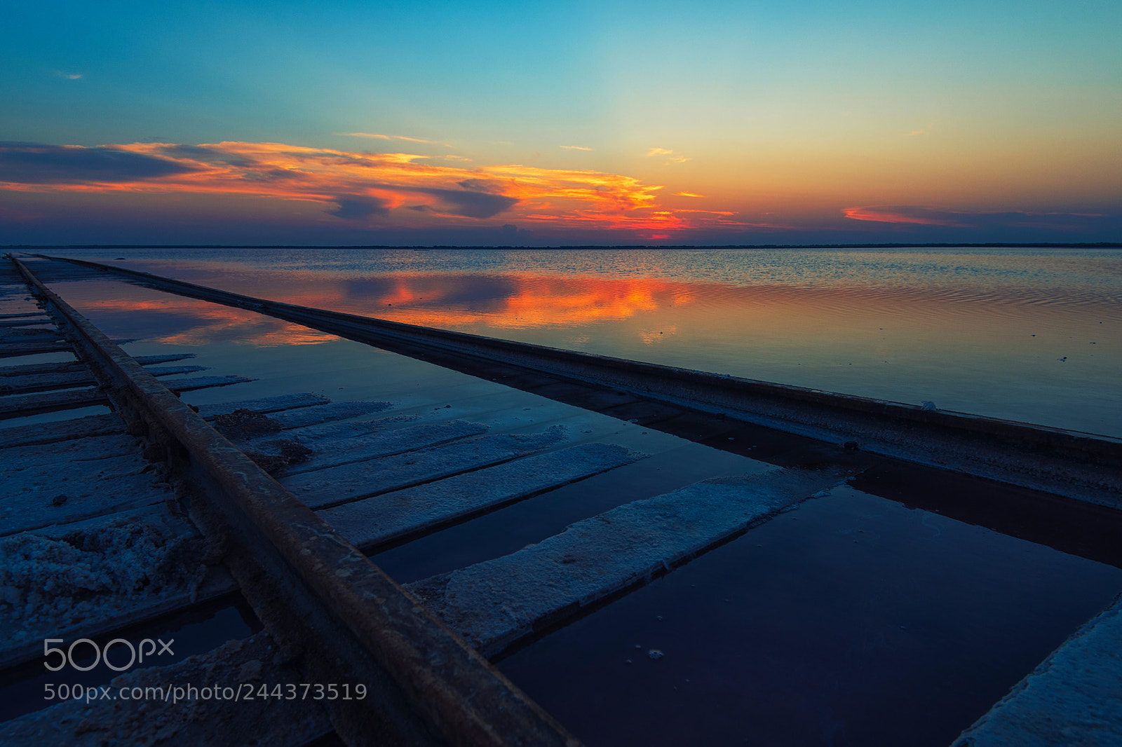 Nikon D810 sample photo. Beauty sunset on salty photography