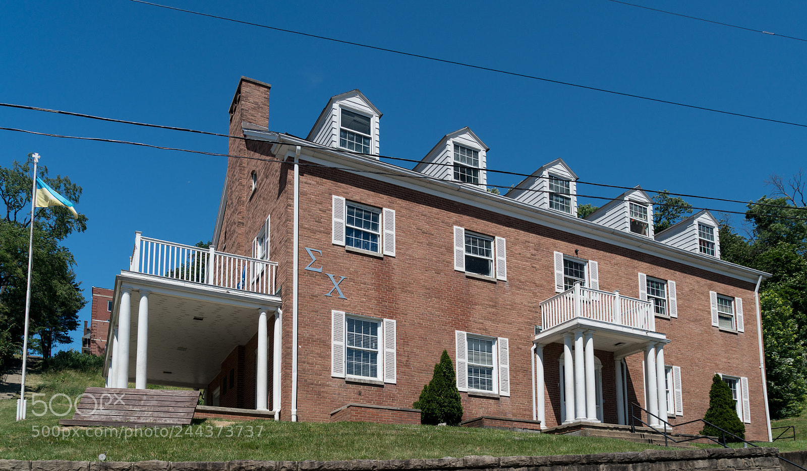 Sony a7R II sample photo. Sigma chi greek housing photography